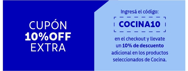 Ingresá el cupón COCINA10